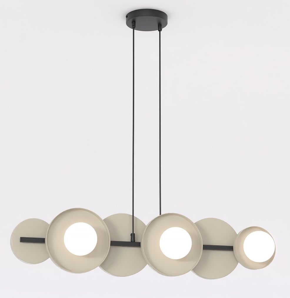 Emibig 6 BL Mokka závesné svietidlo 6x8 W kávová 1488/6