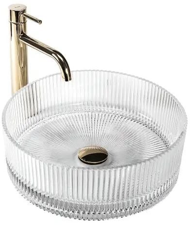 Rea Ingrid umývadlo 36x36 cm okrúhly pultové umývadlo REA-U8522