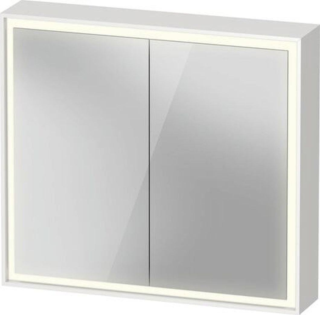 Duravit L-Cube skrinka 80x15x70 cm so zrkadlom biela LC7551018180010
