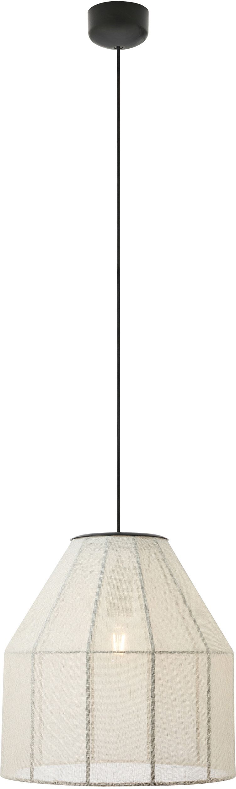 Markslöjd Aiko závesné svietidlo 1x60 W čierna-béžová 108956