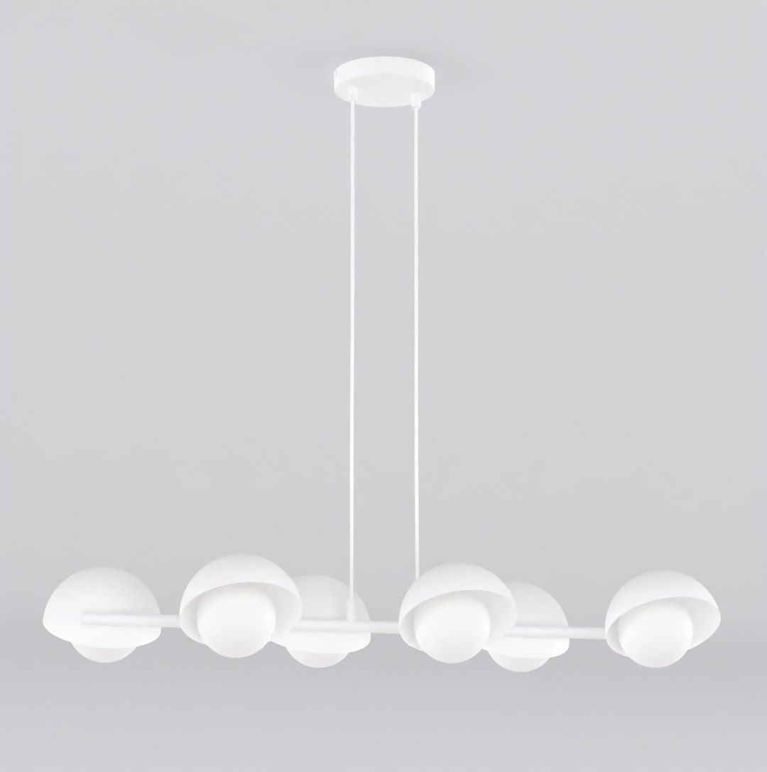 Emibig Boom závesné svietidlo 6x8 W biela 1592/6