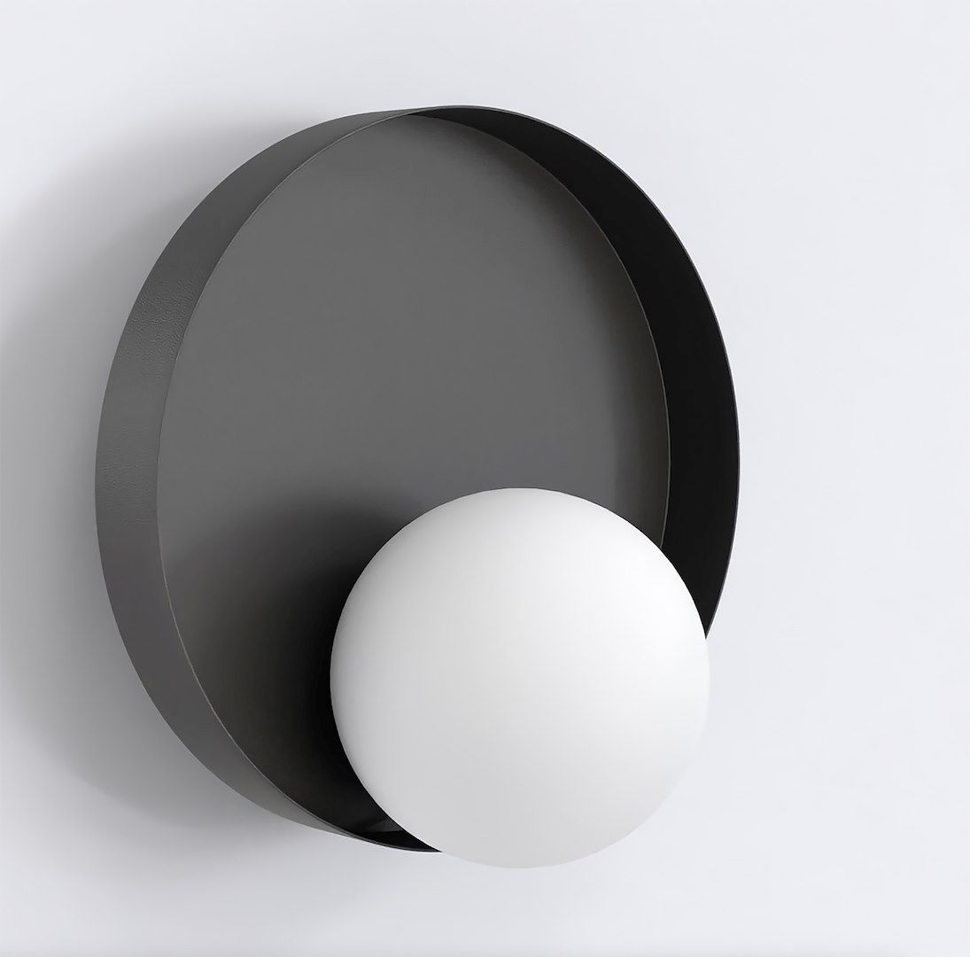 Emibig Kido nástenná lampa 1x8 W čierna 1532/K1