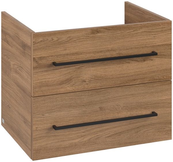 Villeroy & Boch Avento skrinka 62.6x48.4x51.4 cm závesná kúpeľňová skrinka pod umývadlo dub A89010RH 