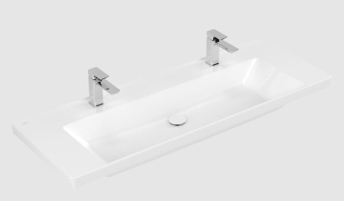 Villeroy & Boch Subway 3.0 umývadlo 130x47.5 cm obdĺžnik umývadlo na nábytok biela 4A70D1R1