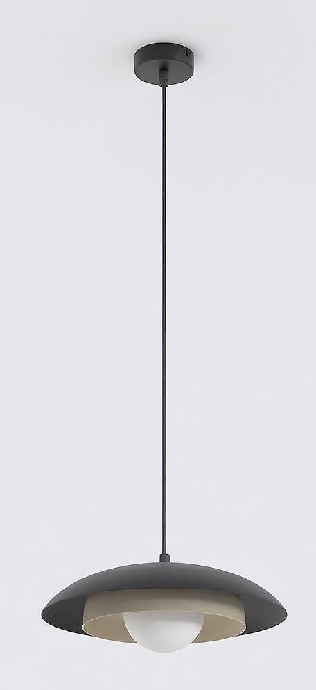 Emibig Skin závesné svietidlo 1x8 W čierna-kapučínová 1604/1
