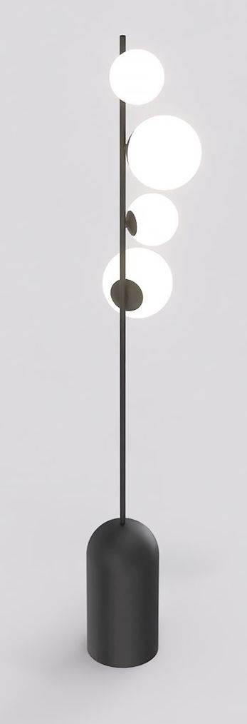 Emibig Etno stojaca lampa 4x8 W čierna 1503/LP4