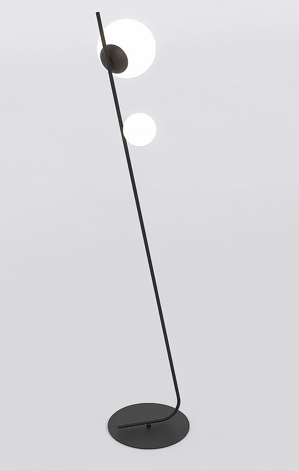 Emibig Tatu stojaca lampa 2x8 W čierna 1504/LP2