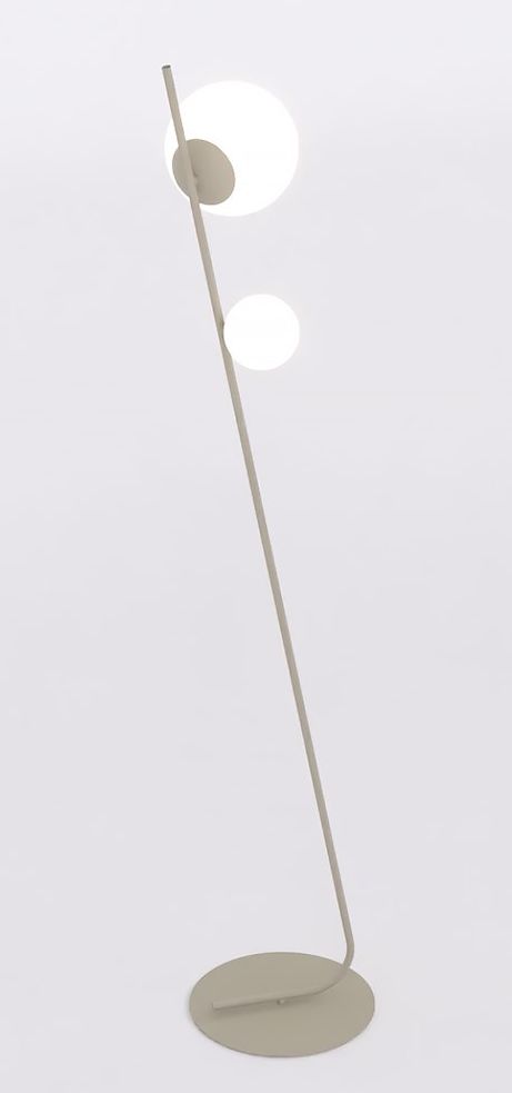 Emibig Tatu stojaca lampa 2x8 W krémová 1506/LP2