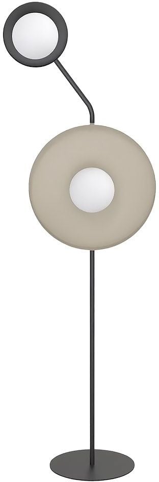 Emibig Kiss stojaca lampa 2x8 W čierna-krémová 1608/LP2