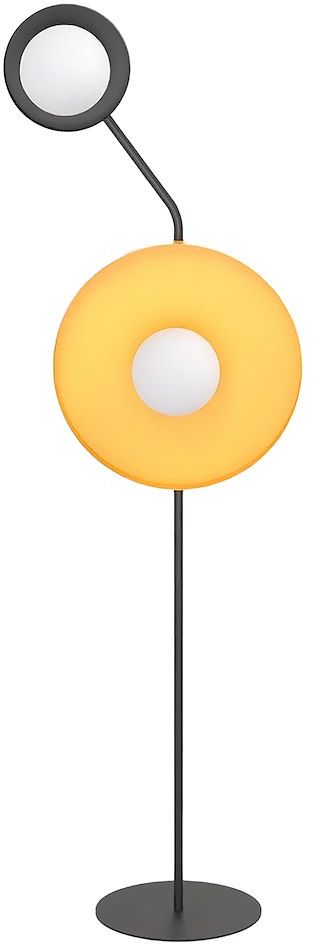 Emibig Kiss stojaca lampa 2x8 W čierna-oranžová 1610/LP2