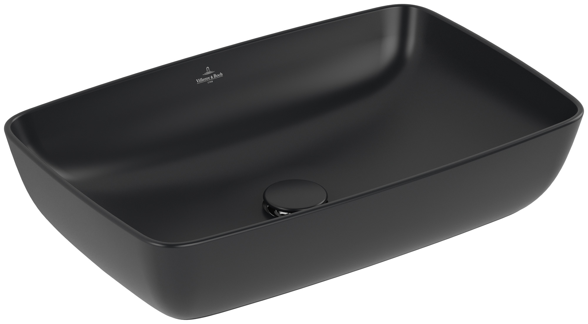 Villeroy & Boch Artis umývadlo 58x38.5 cm obdĺžnik pultové umývadlo čierna matná 417258R7