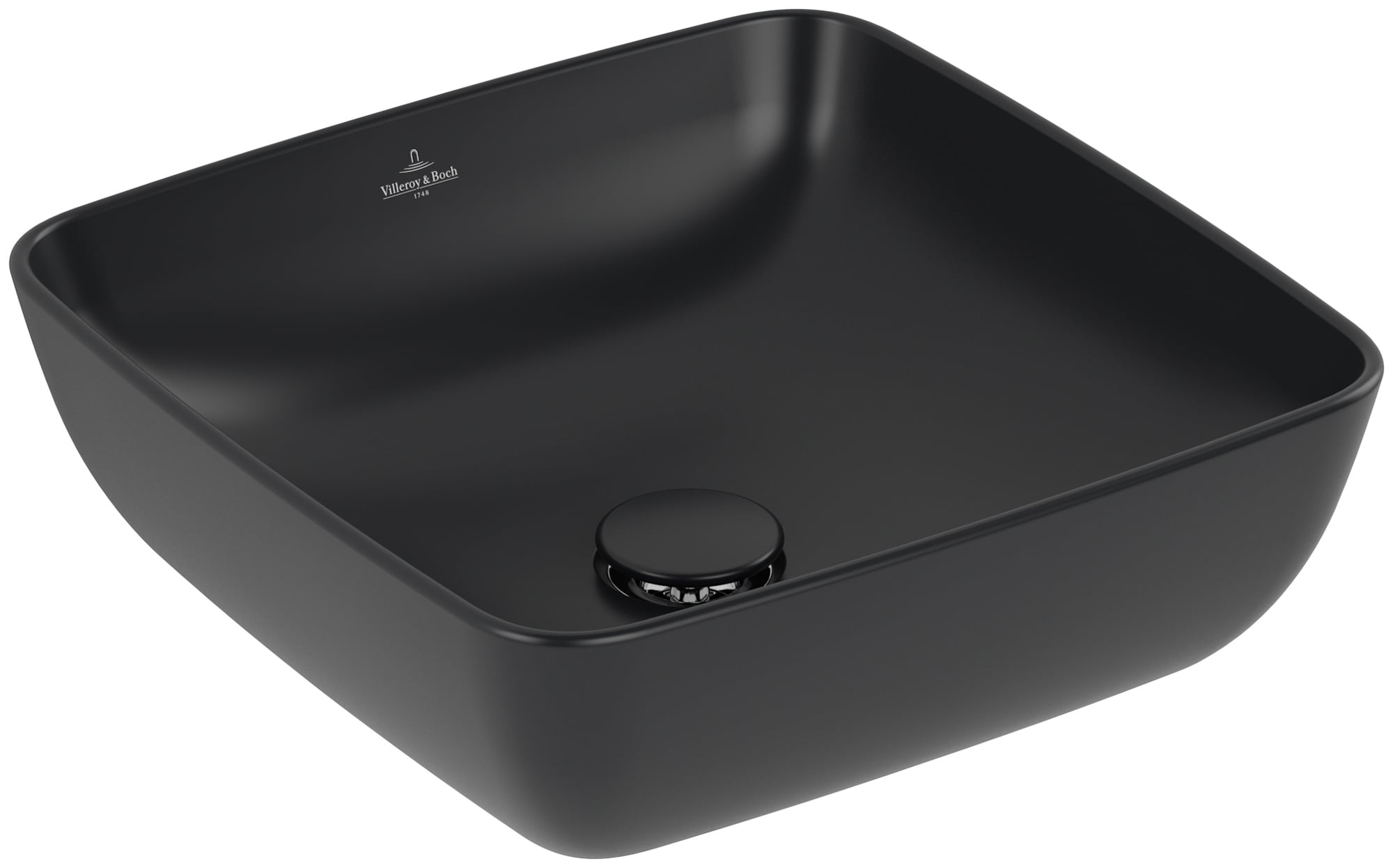Villeroy & Boch Artis umývadlo 41x41 cm štvorec pultové umývadlo čierna 417841R7