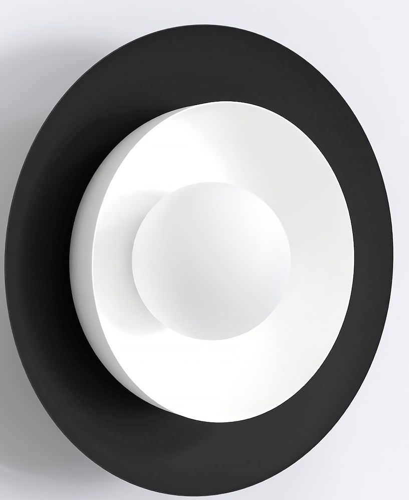 Emibig Poppi nástenná lampa 1x8 W biela-čierna 1519/K1