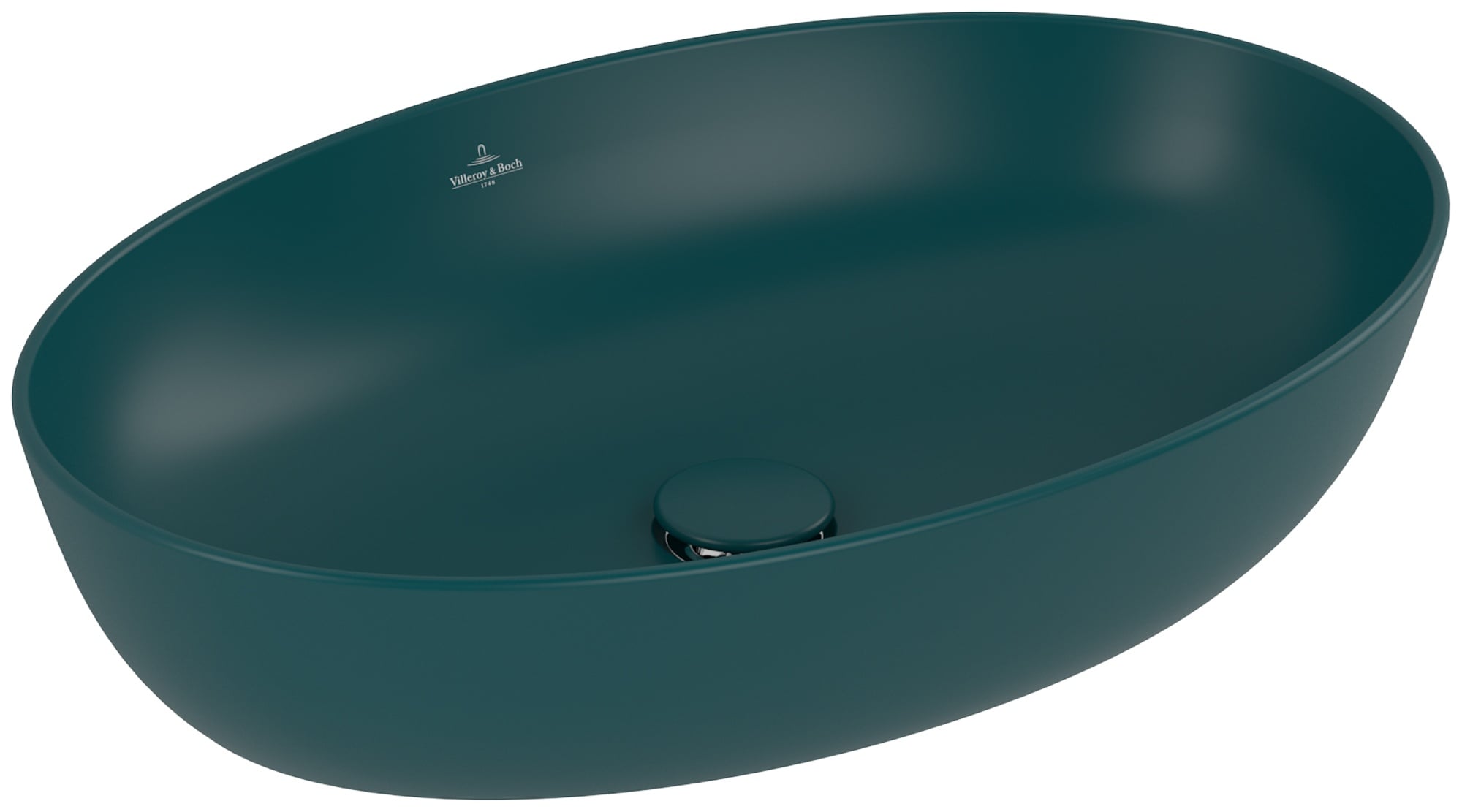 Villeroy & Boch Artis umývadlo 61x41 cm oválny pultové umývadlo zelená 419861TE