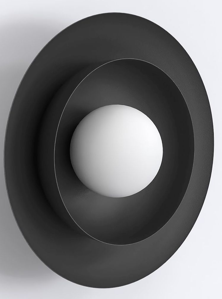 Emibig Poppi nástenná lampa 1x8 W čierna 1522/K1