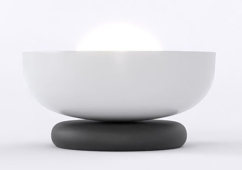 Emibig Ozzy stolová lampa 1x8 W čierna-sivá 1518/LN1