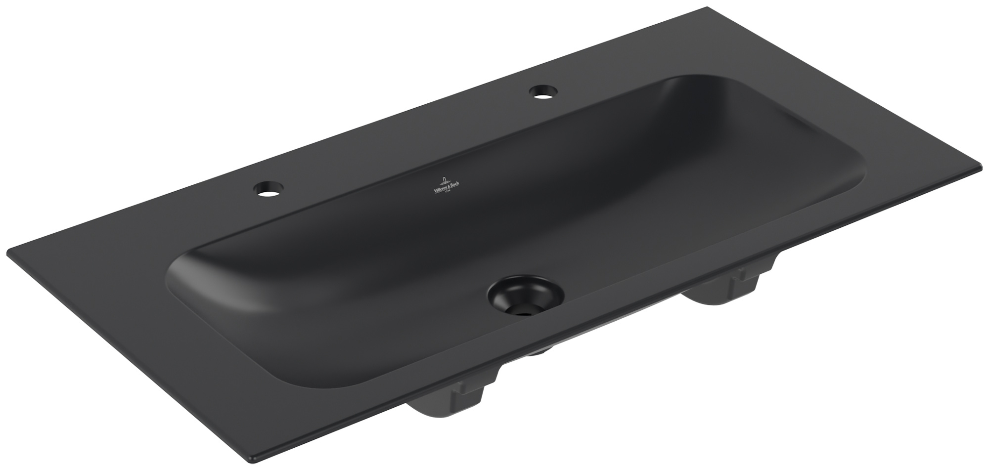 Villeroy & Boch Finion umývadlo 100x50 cm obdĺžnik umývadlo na nábytok čierna 4164A1R7