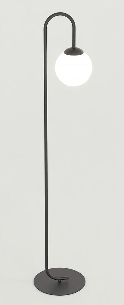 Emibig Flor stojaca lampa 1x10 W čierna 1495/LP1