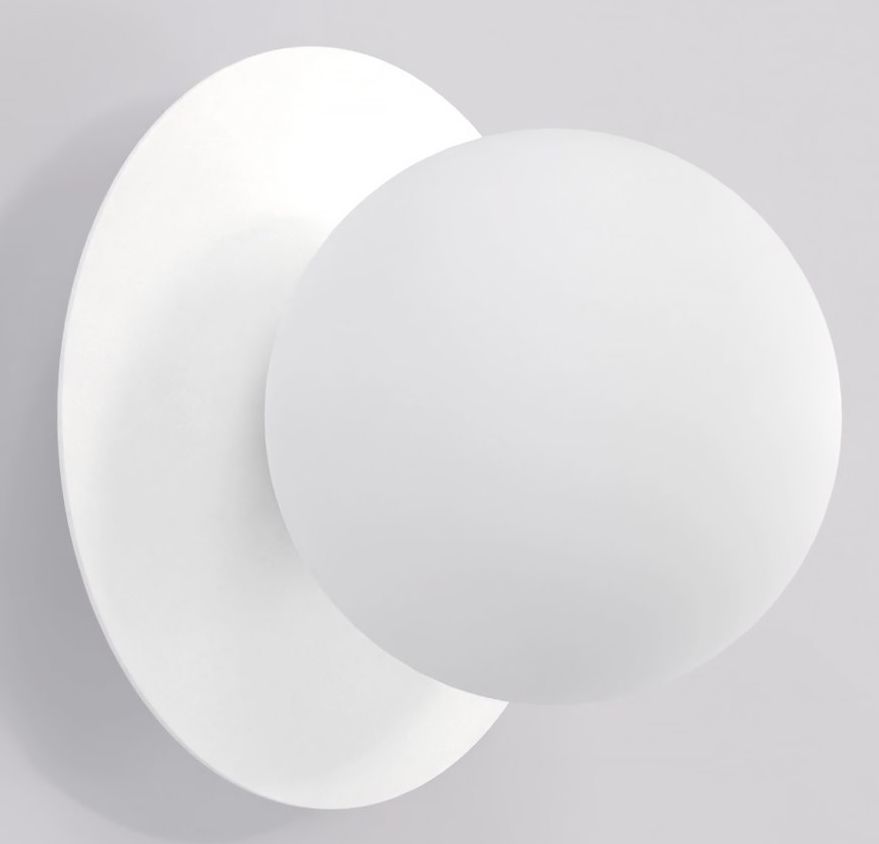 Emibig Americana nástenná lampa 1x8 W biela 1554/K1