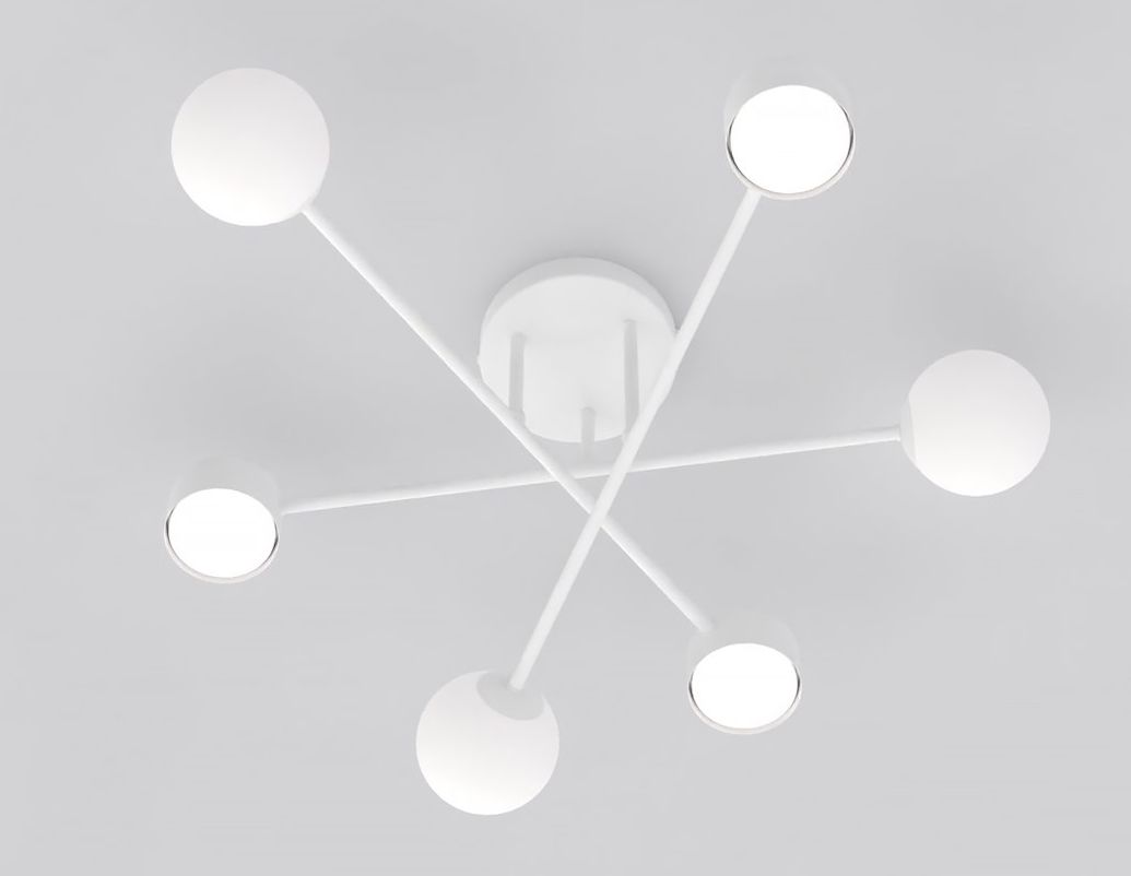 Emibig Halon stropné svietidlo 6x8 W biela 1559/6