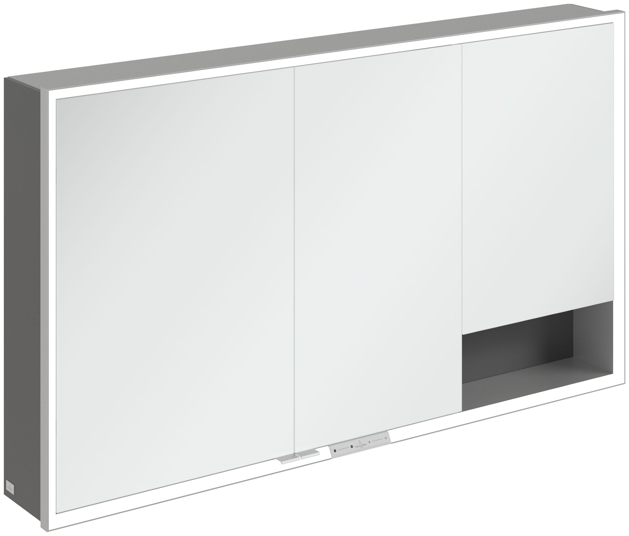 Villeroy & Boch My View+ skrinka 130x16.8x75 cm so zrkadlom grafitová A48113VR