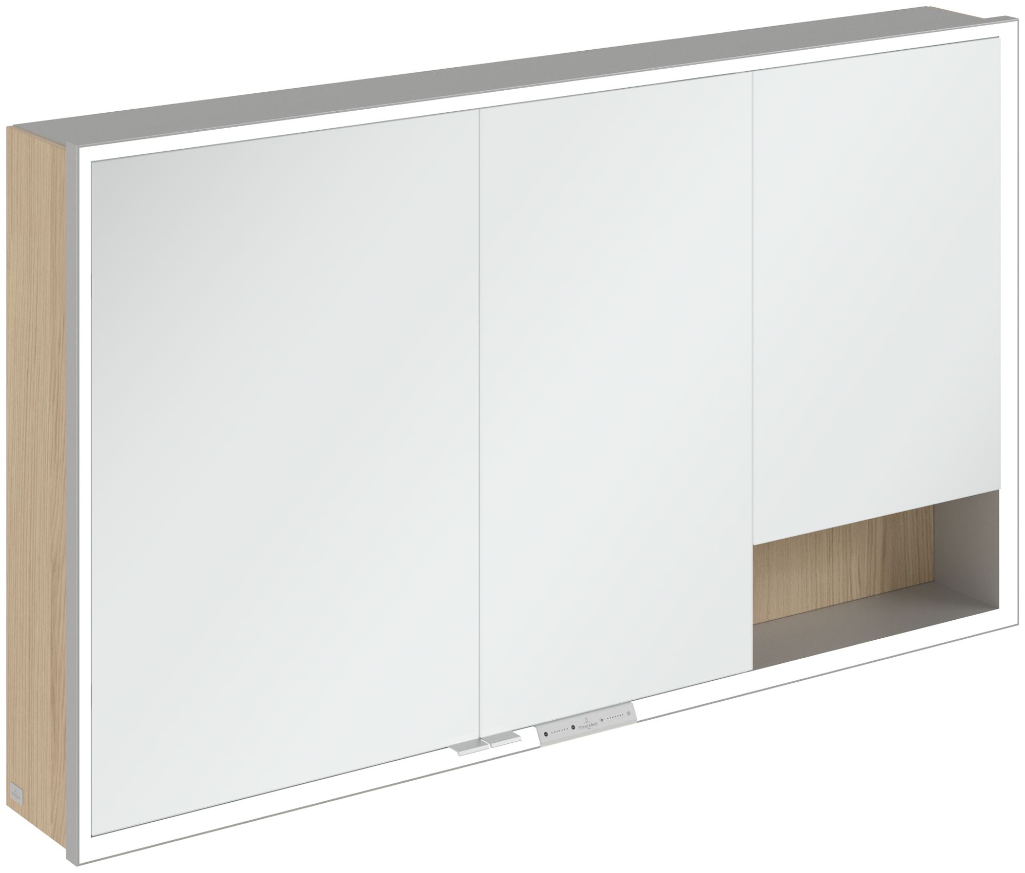 Villeroy & Boch My View+ skrinka 130x16.8x75 cm so zrkadlom dub A48113VJ