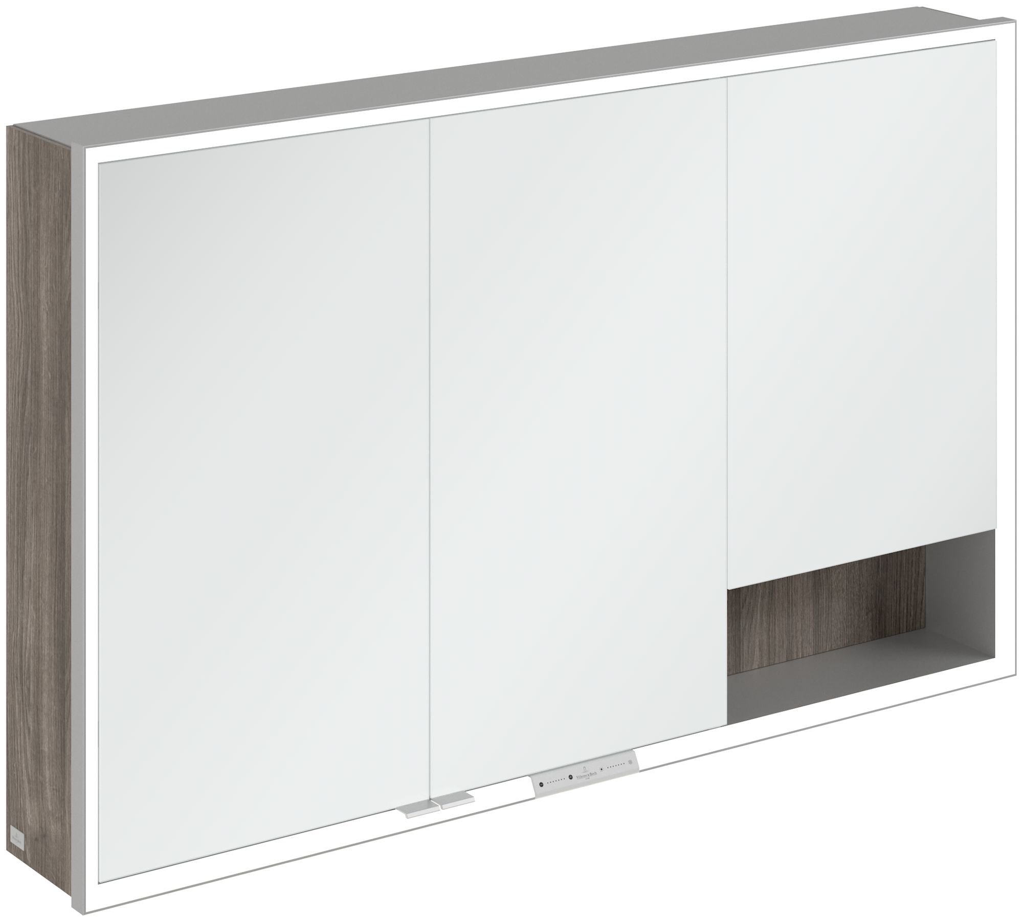 Villeroy & Boch My View+ skrinka 120x16.8x75 cm so zrkadlom dub A48112RK