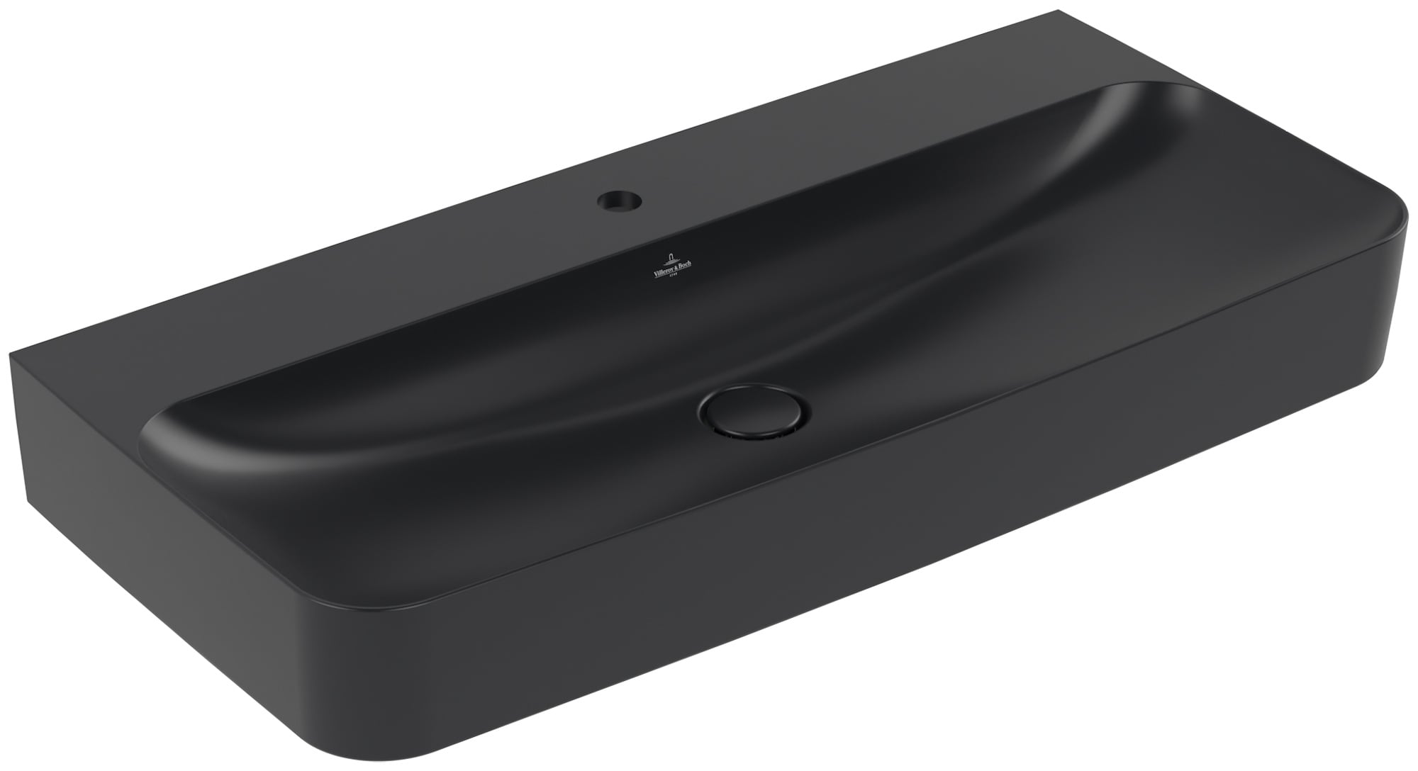 Villeroy & Boch Finion umývadlo 100x47 cm obdĺžnik klasické umývadlo čierna 4168ABR7