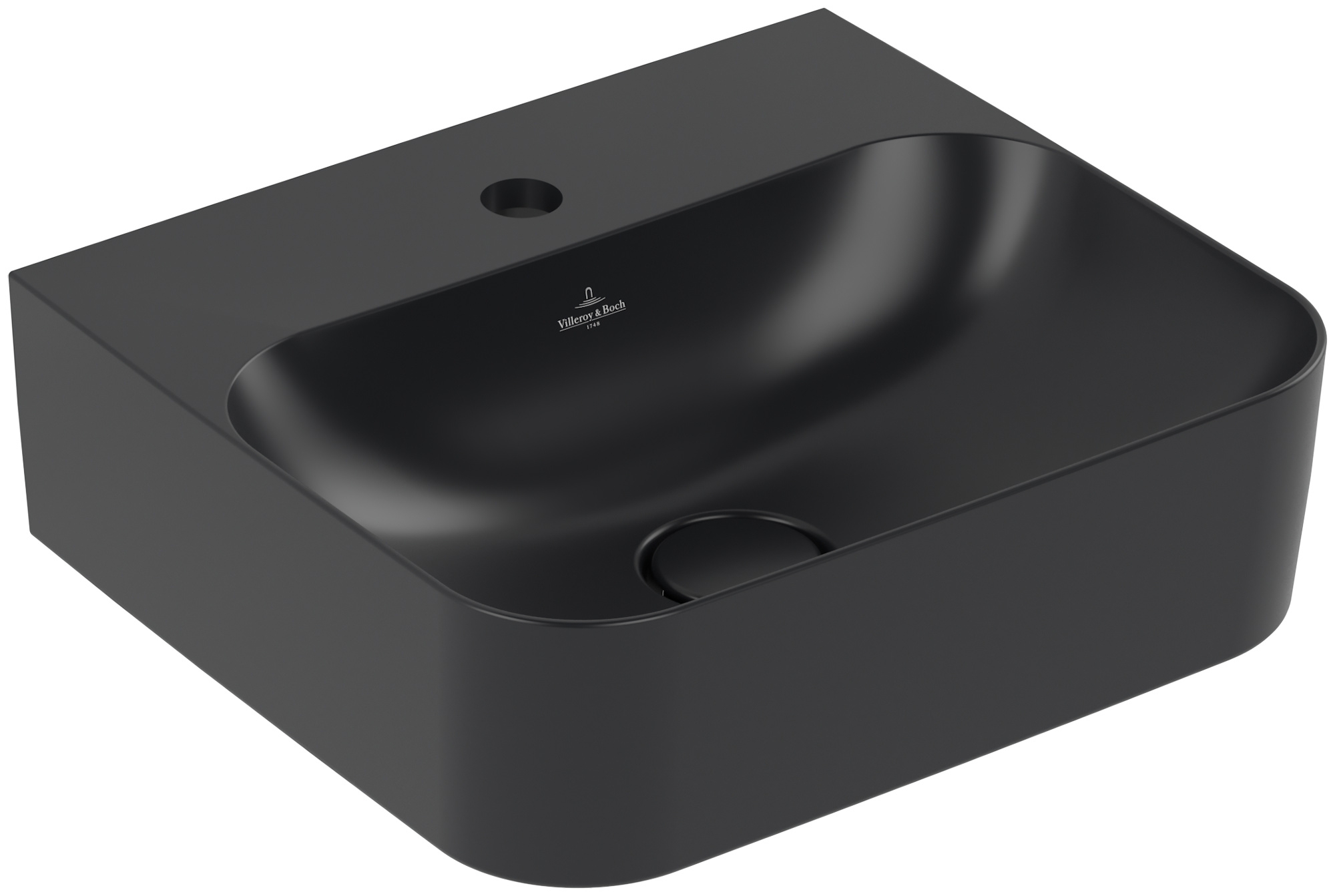 Villeroy & Boch Finion umývadlo 43x39 cm obdĺžnik klasické umývadlo čierna 436443R7