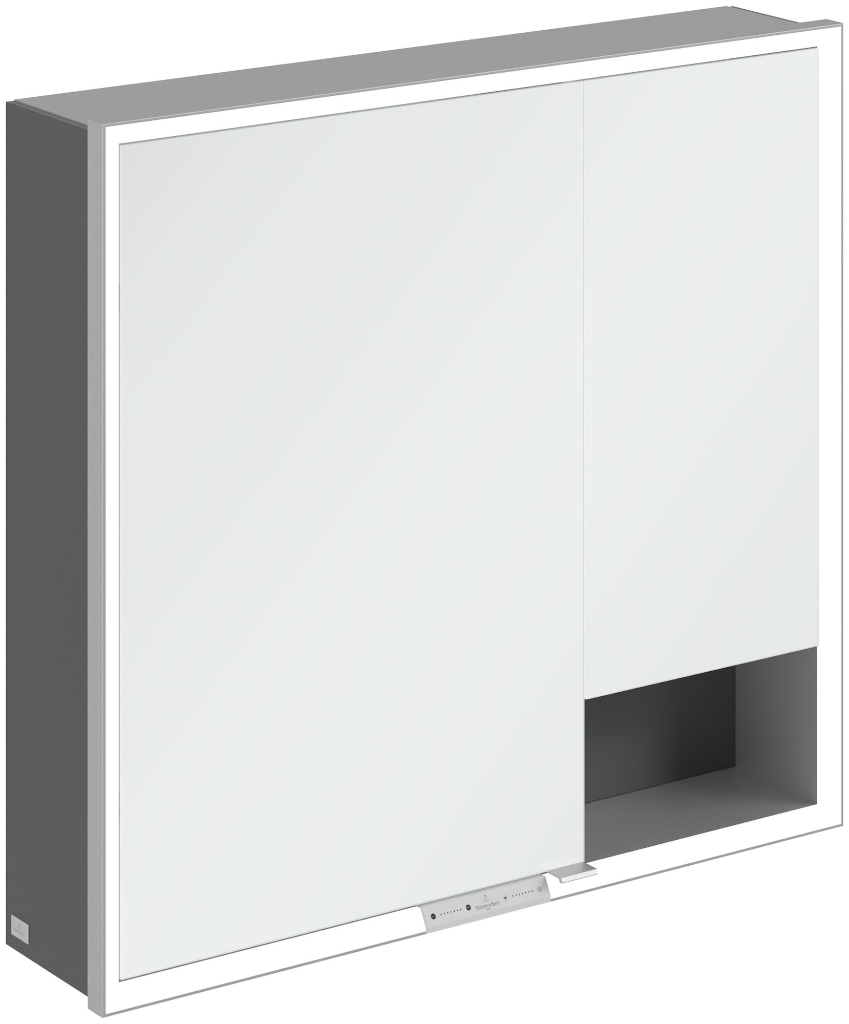 Villeroy & Boch My View+ skrinka 80x16.8x75 cm so zrkadlom grafitová A48180VR