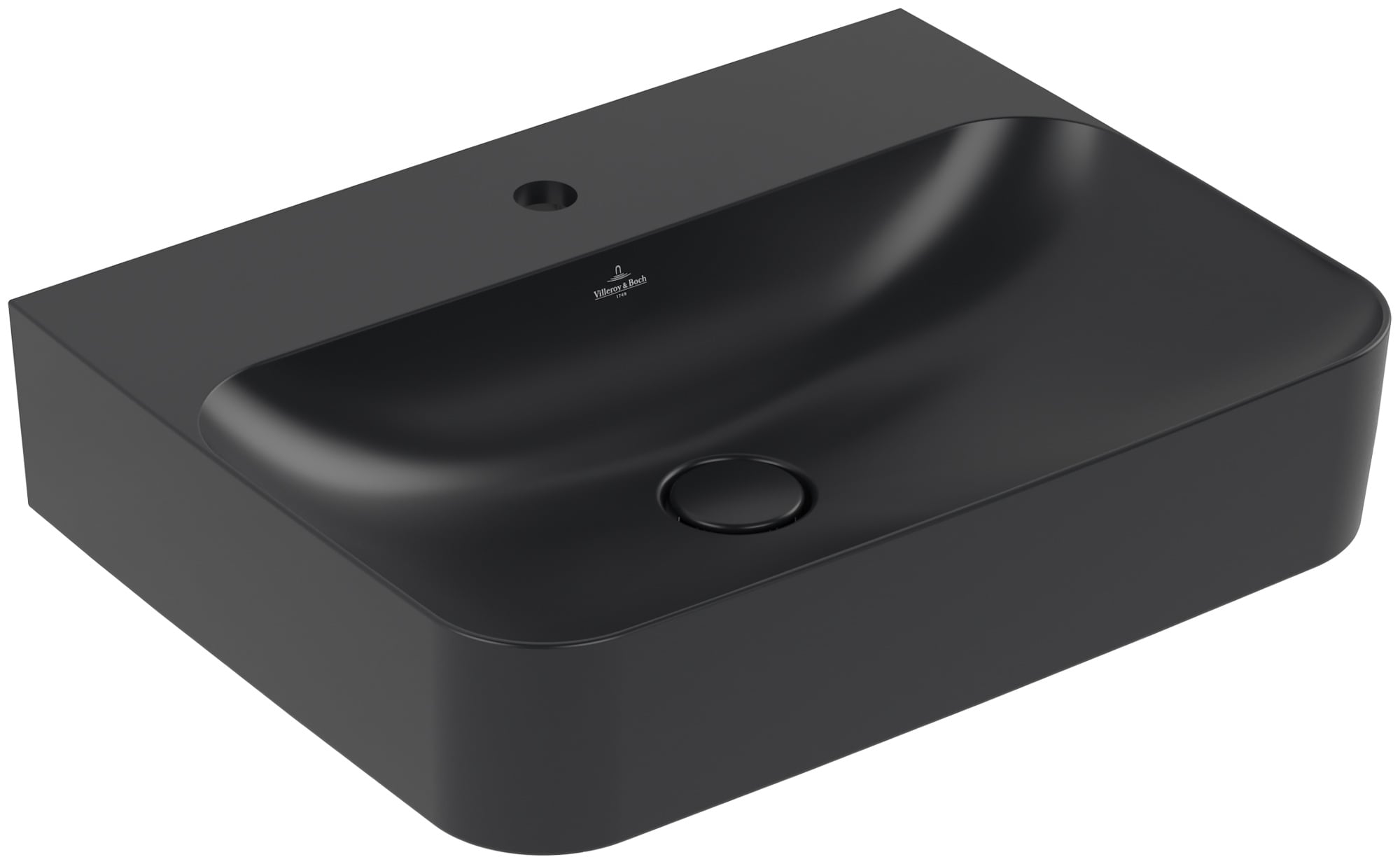 Villeroy & Boch Finion umývadlo 60x47 cm obdĺžnik klasické umývadlo čierna 416864R7