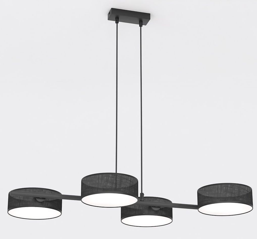 Emibig Drumz závesné svietidlo 4x10 W čierna 1562/4