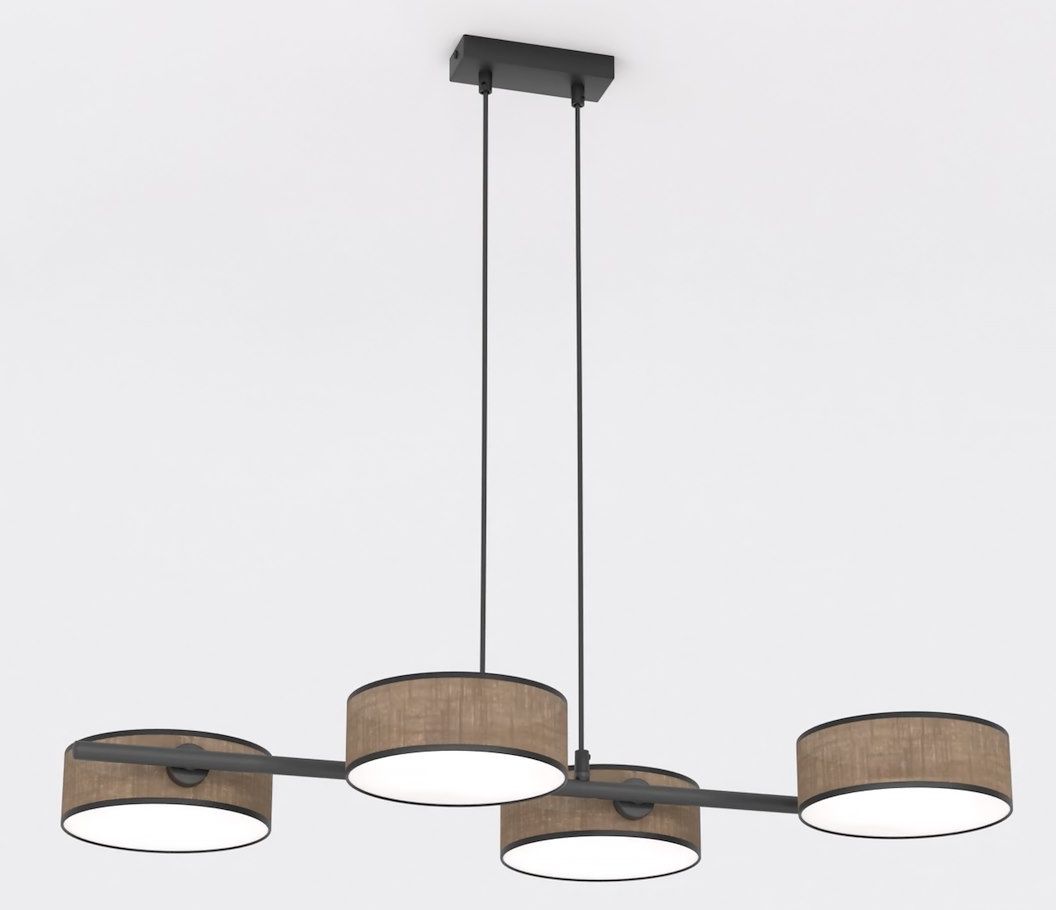 Emibig Drumz závesné svietidlo 4x10 W hnedá 1563/4