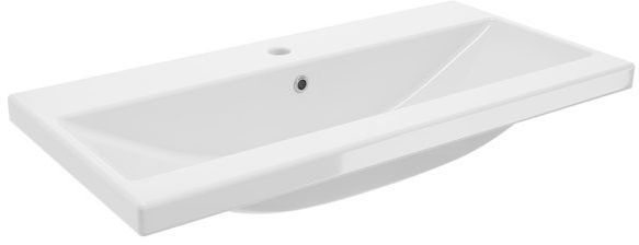 Defra Go umývadlo 81x41 cm obdĺžnik umývadlo na nábytok biela 1054