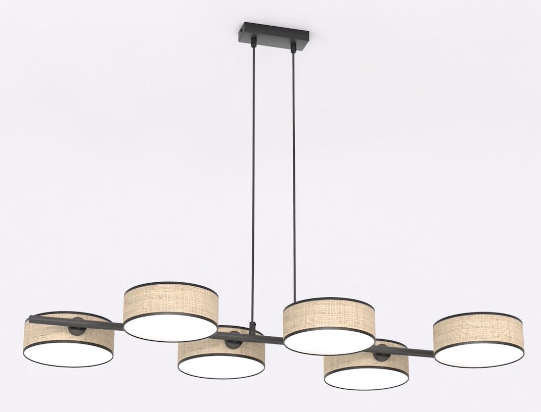 Emibig Drumz závesné svietidlo 6x10 W béžová 1565/6