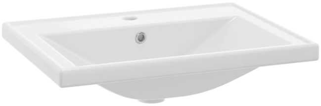 Defra Nanu umývadlo 61x46 cm obdĺžnik umývadlo na nábytok biela 1032