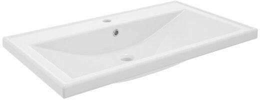 Defra Nanu umývadlo 81x46 cm obdĺžnik umývadlo na nábytok biela 1034
