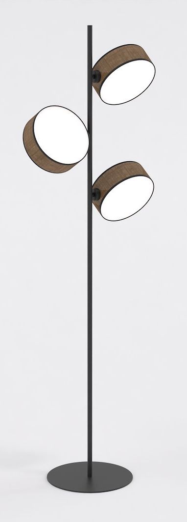 Emibig Drumz stojaca lampa 3x10 W hnedá 1563/LP3