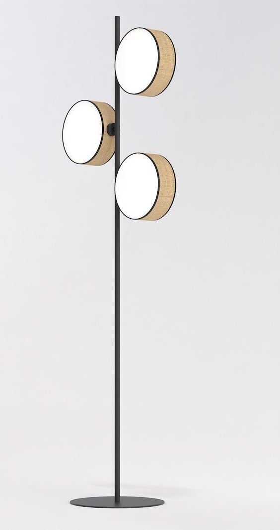 Emibig Drumz stojaca lampa 3x10 W béžová 1565/LP3