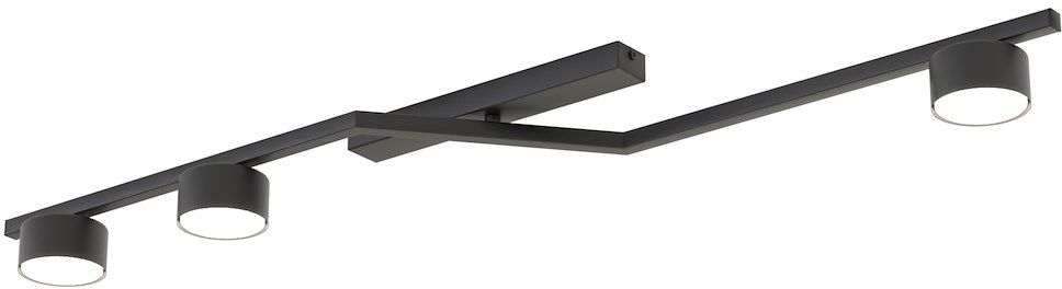 Emibig Skan stropné svietidlo 3x12 W čierna 1574/3