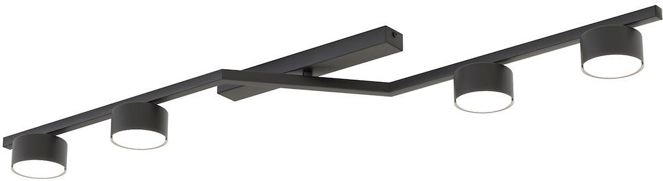 Emibig Skan stropné svietidlo 4x12 W čierna 1574/4