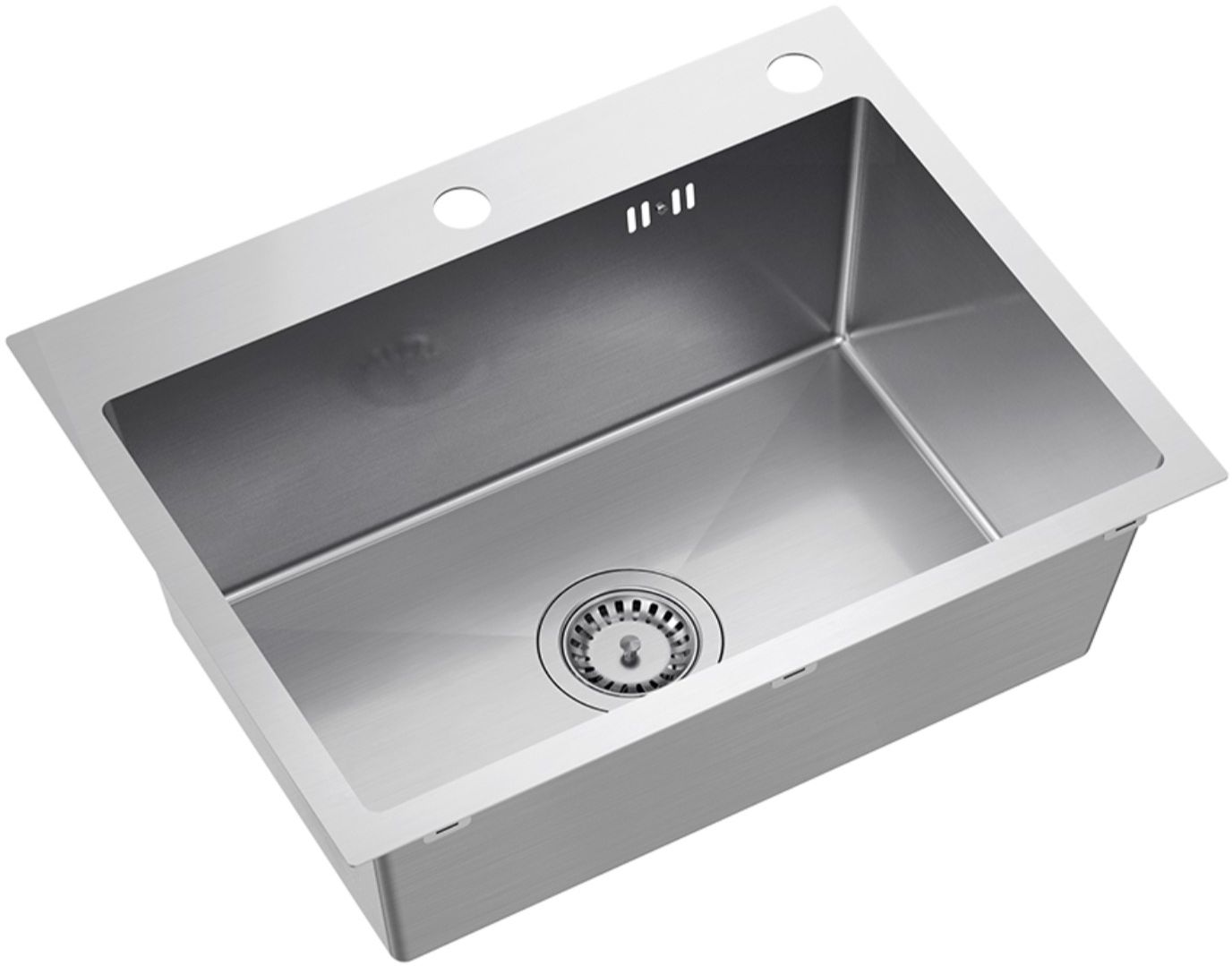 Ruvetti Look nerezový drez 58x45 cm oceľová 5003L_BS60_W