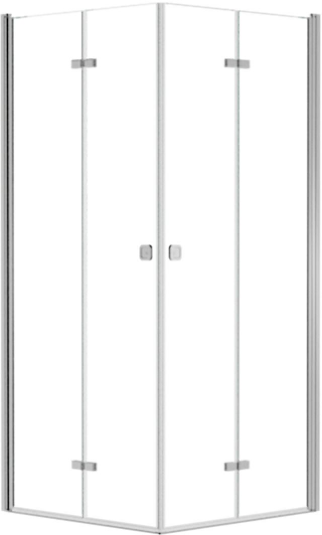 Besco Exo-H sprchovací kút 90x90 cm obdĺžniková chromová lesklé/priehľadné sklo KEH-90-195