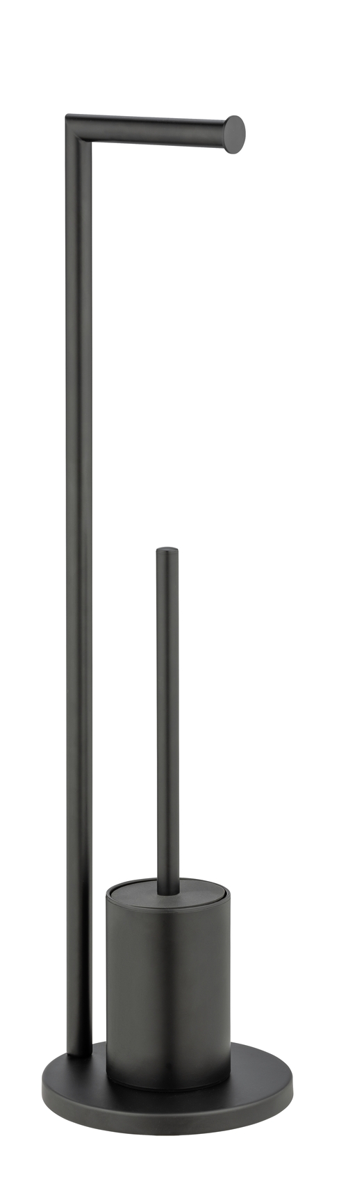 Wenko Ferla držiak na toaletný papier s toaletnou kefou čierna 25675100