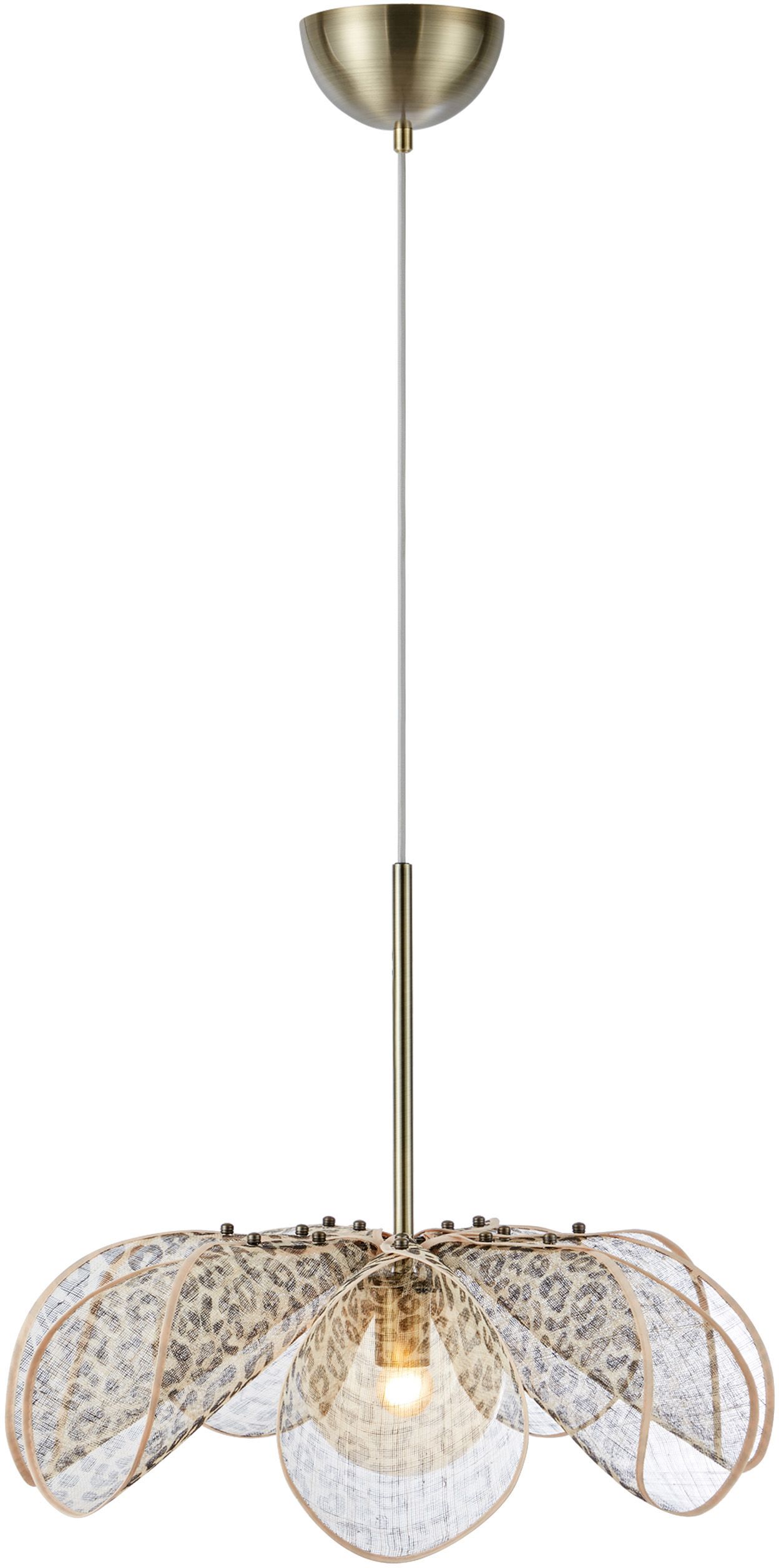 Markslöjd Styrka závesné svietidlo 1x40 W mosadzná-jantárová 109169