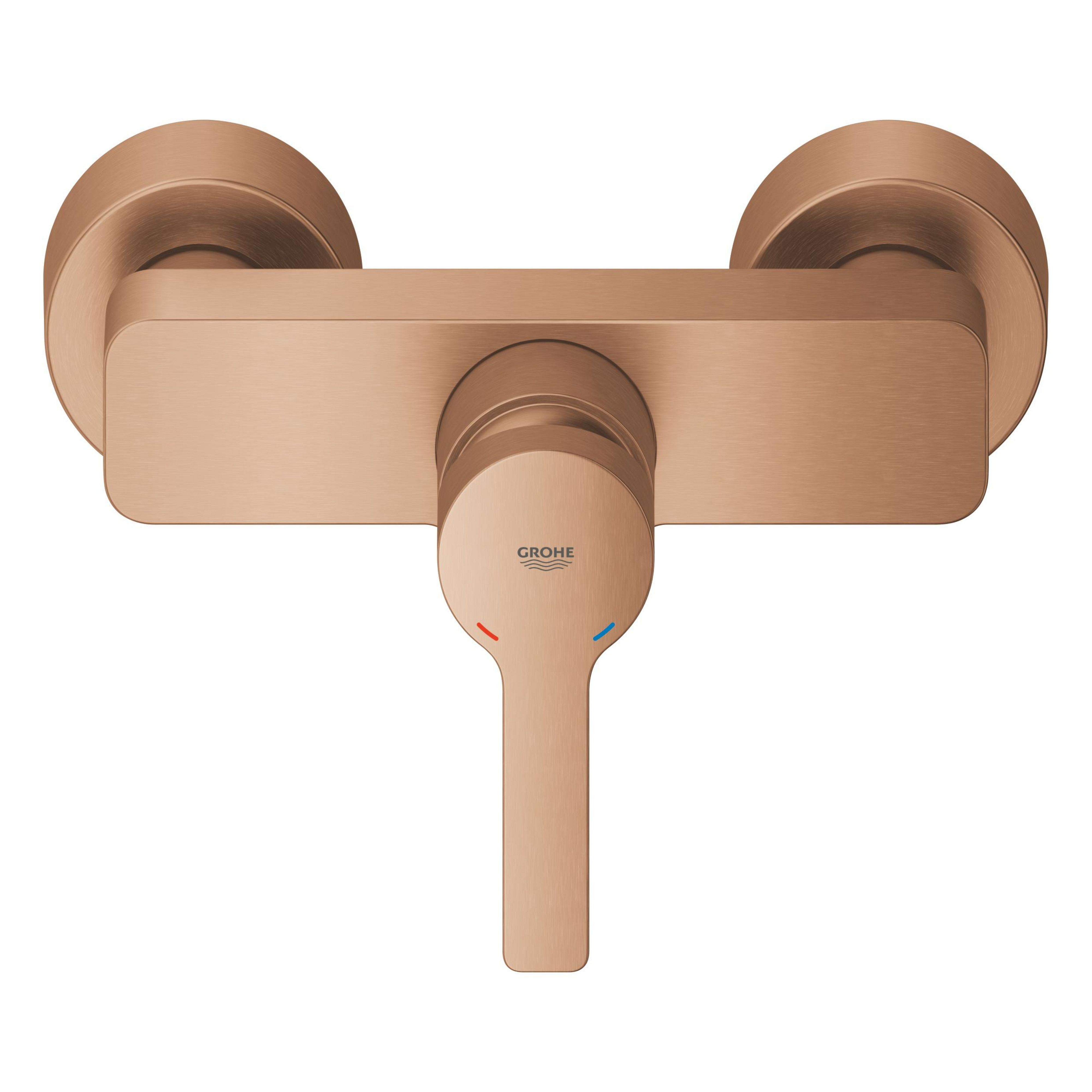 Grohe Lineare vaňová/sprchová batéria nástenná s termostatom Brushed Cool Sunrise 33865DL1