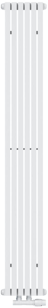 AG Evo Line Eterna Uno ohrievač do miestnosti 21.5x180 cm podłączenie dolné biela AG.ETVU.180.21.9016