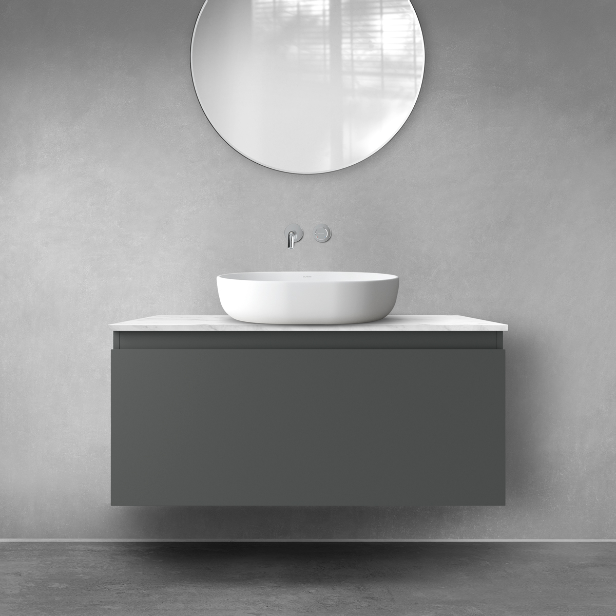 Súprava skrinka Oltens Vernal 60015400, doska na skrinku Oltens Tera 63026990