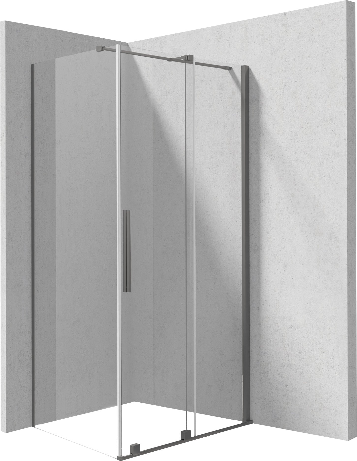 Deante Prizma sprchovací kút 140x70 cm štvorcová matné/priehľadné sklo KPNDP14S07