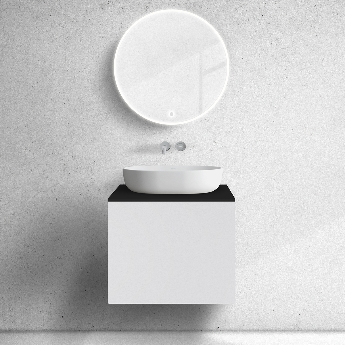 Súprava skrinka Oltens Lun 60032000, doska na skrinku Oltens Lun 63024300